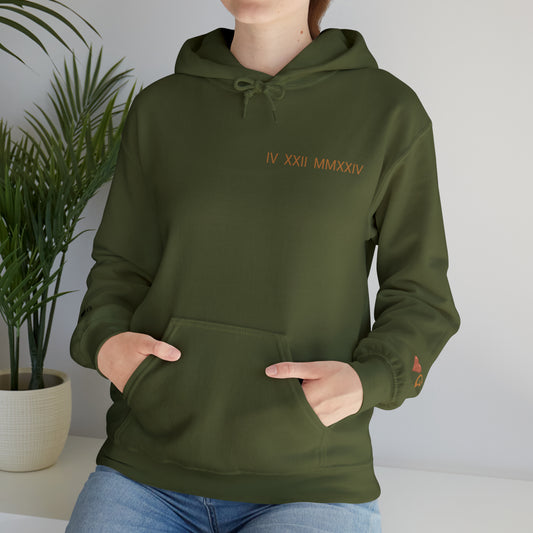 Roman Numeral Anniversary Date Unisex Heavy Blend™ Hooded Sweatshirt