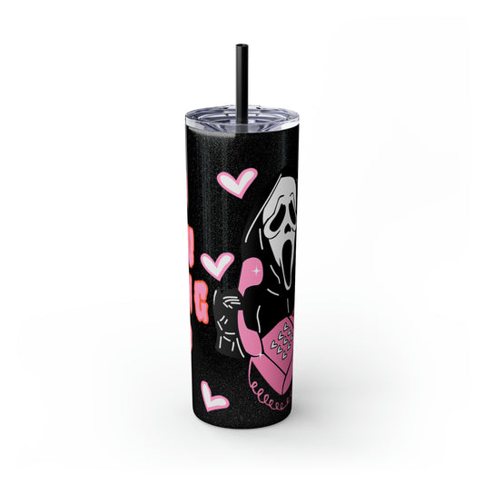 No You Hang Up-Scream Skinny Tumbler with Straw, 20oz