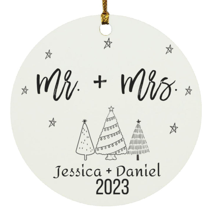 Custom Couple Christmas Ornament