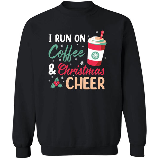 Run on Coffee & Christmas Cheer Christmas Sweater