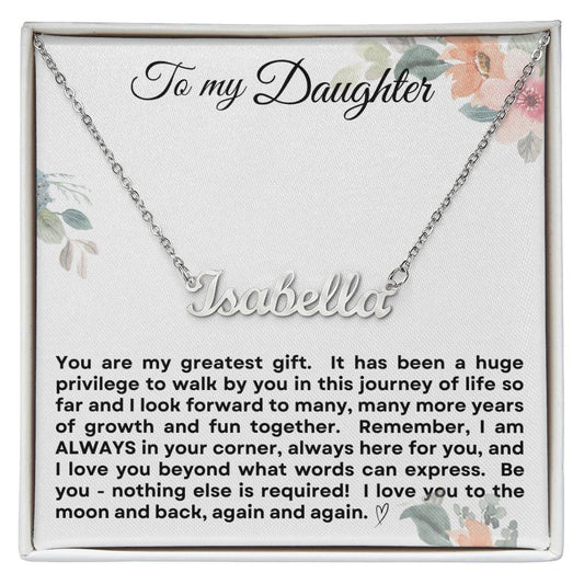 To My Daughter CUSTOM Name necklace