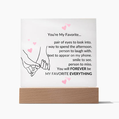 [V-DAY SALE] You're My Favorite... Love Milestone Night Light