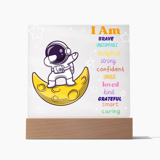 Astronaut Affirmation Night Light [PERSONALIZED NAME}