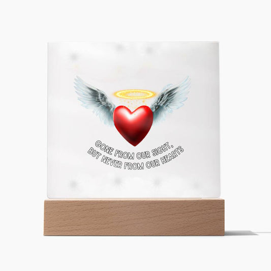 Gone from Our Sight Memorial Night Light in Clouds [PERSONALIZED]