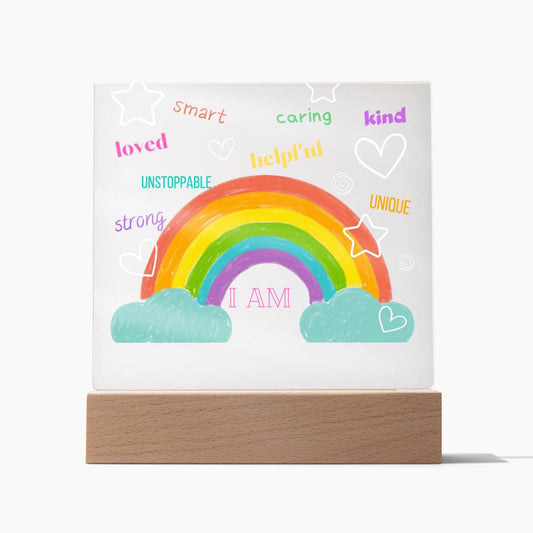 Rainbow Affirmation Night Light [PERSONALIZED NAME]