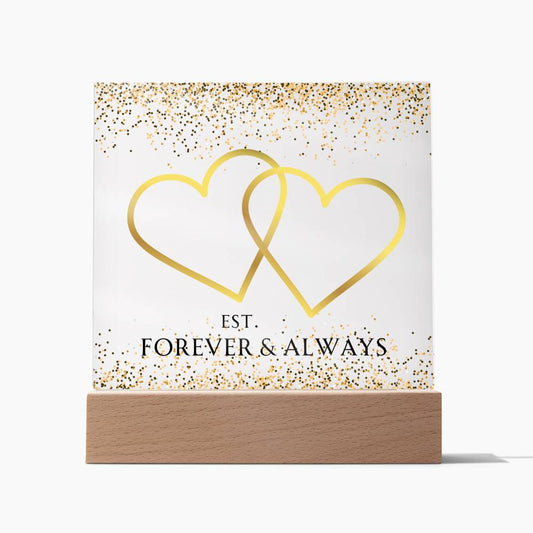 Forever & Always Night Light [PERSONALIZED NAME & DATE]