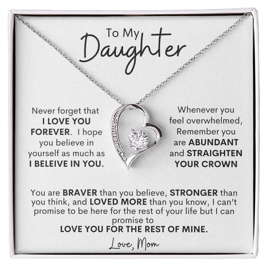 To My Daughter - love, Mom